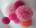 Pompones de seda